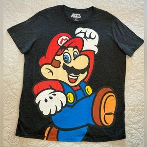 Nintendo Super Mario Graphic T-Shirt - charcoal grey size XL
